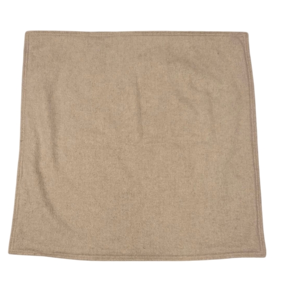 Restoration Hardware 100% Cashmere 24" X 24" Square Pillow Sham Cover Throw Tan - Picture 1 of 6